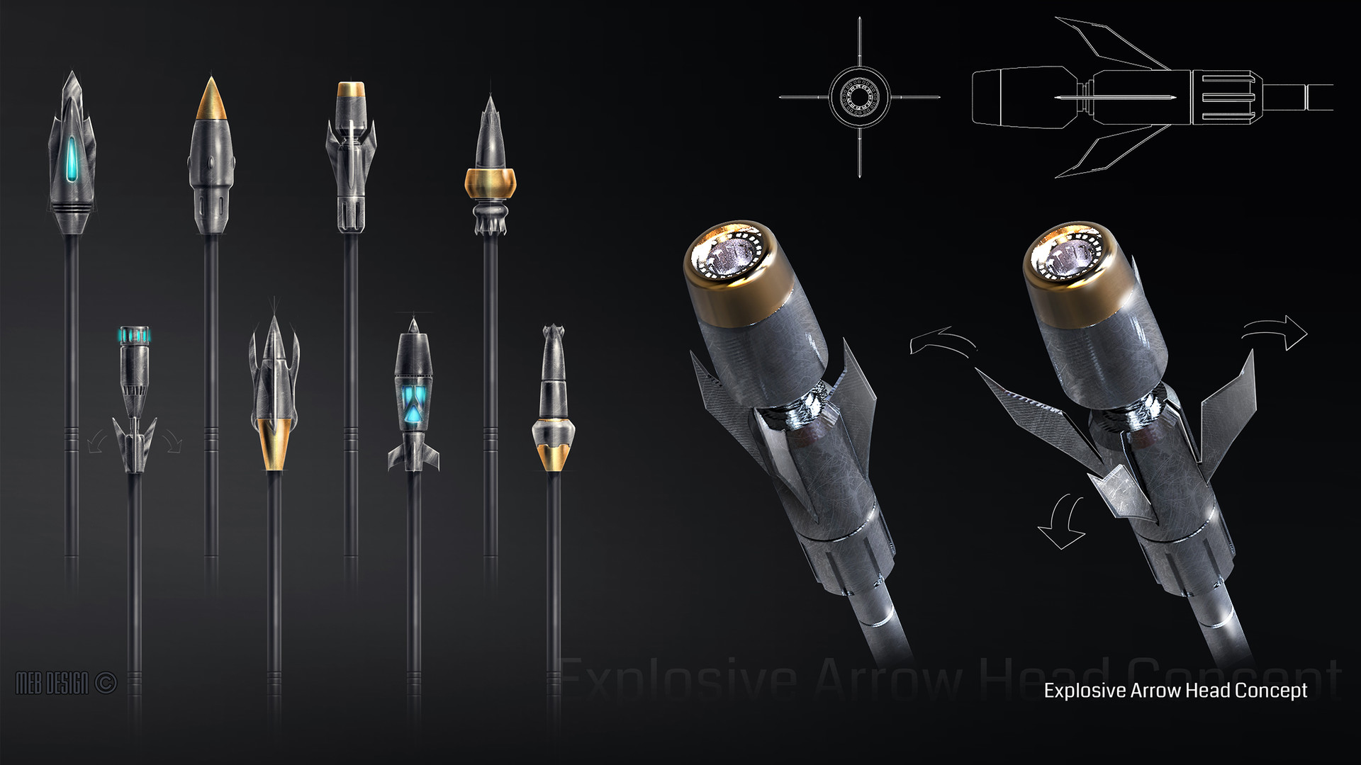 ArtStation Explosive Arrow Head Concept