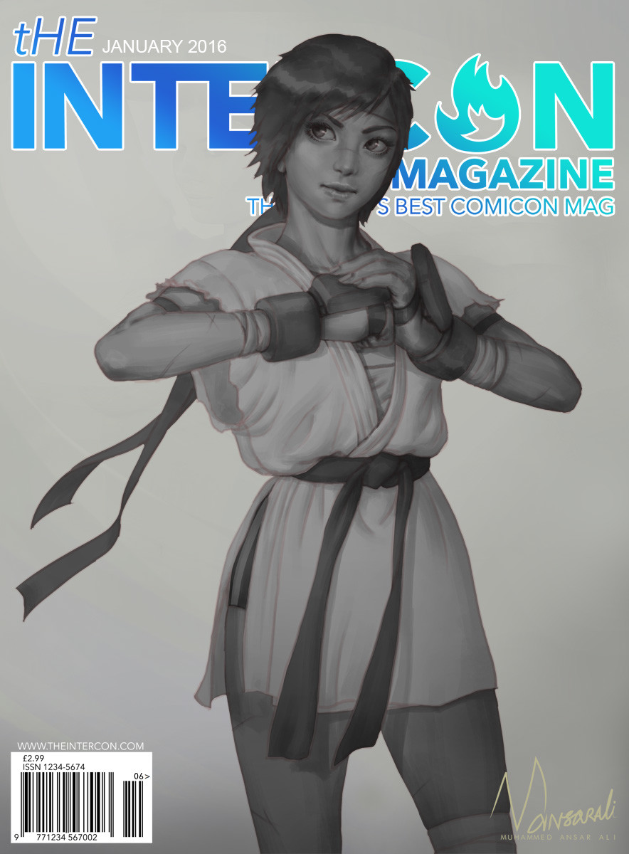 ArtStation - Sakura SF4 - Intercon Magazine - WIP 2