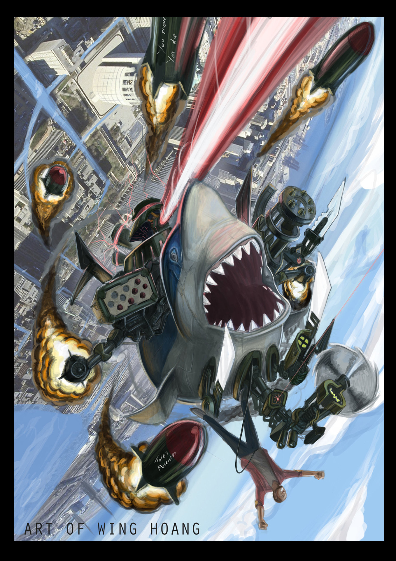 ArtStation - Laser-Shark Madness
