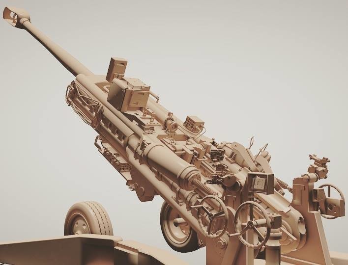 ArtStation M777 Howitzer model