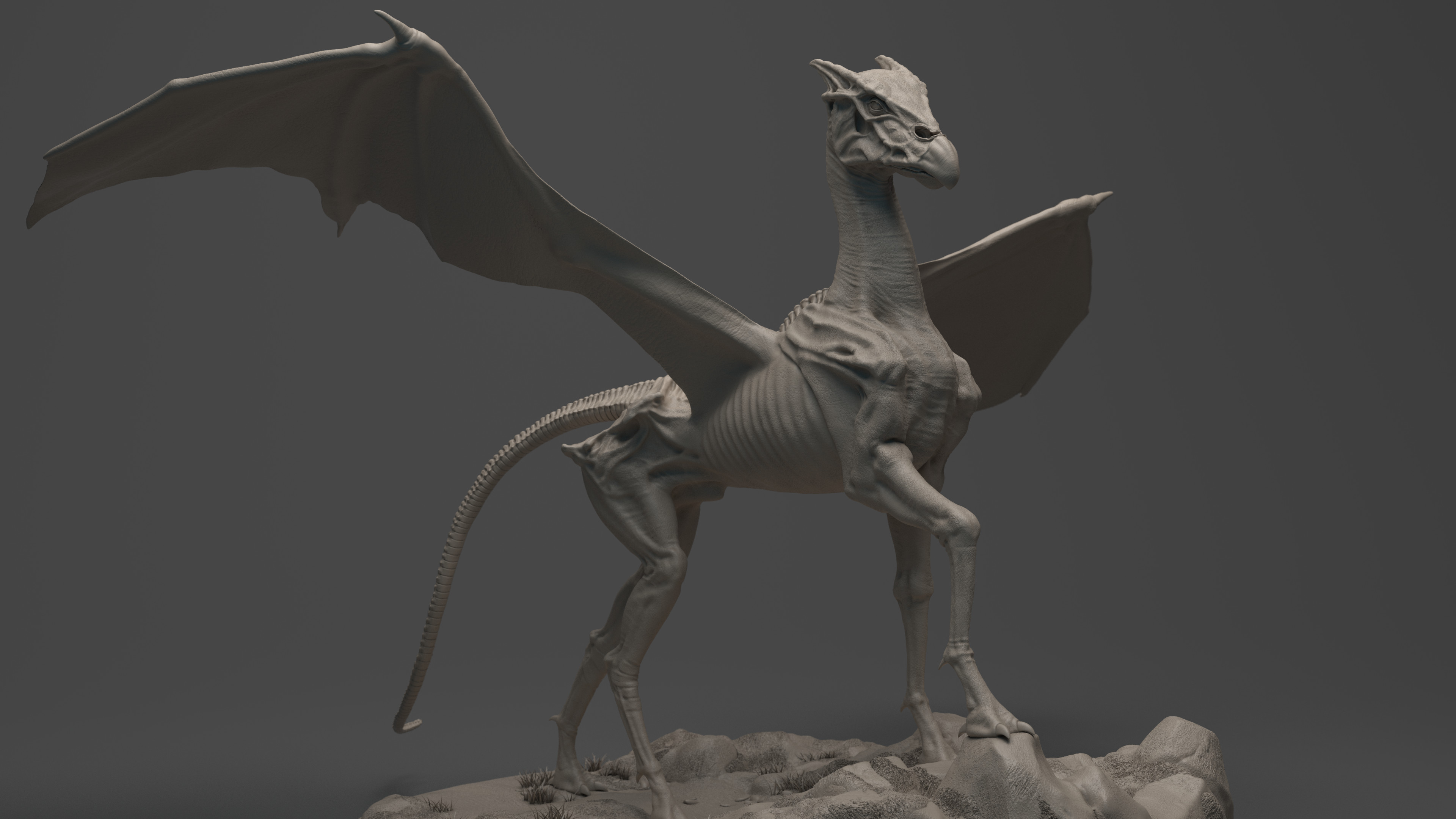 Thestral Harry Potter Flying Artstation Thestral Mikkel Arildsen artstation thestral mikkel arildsen