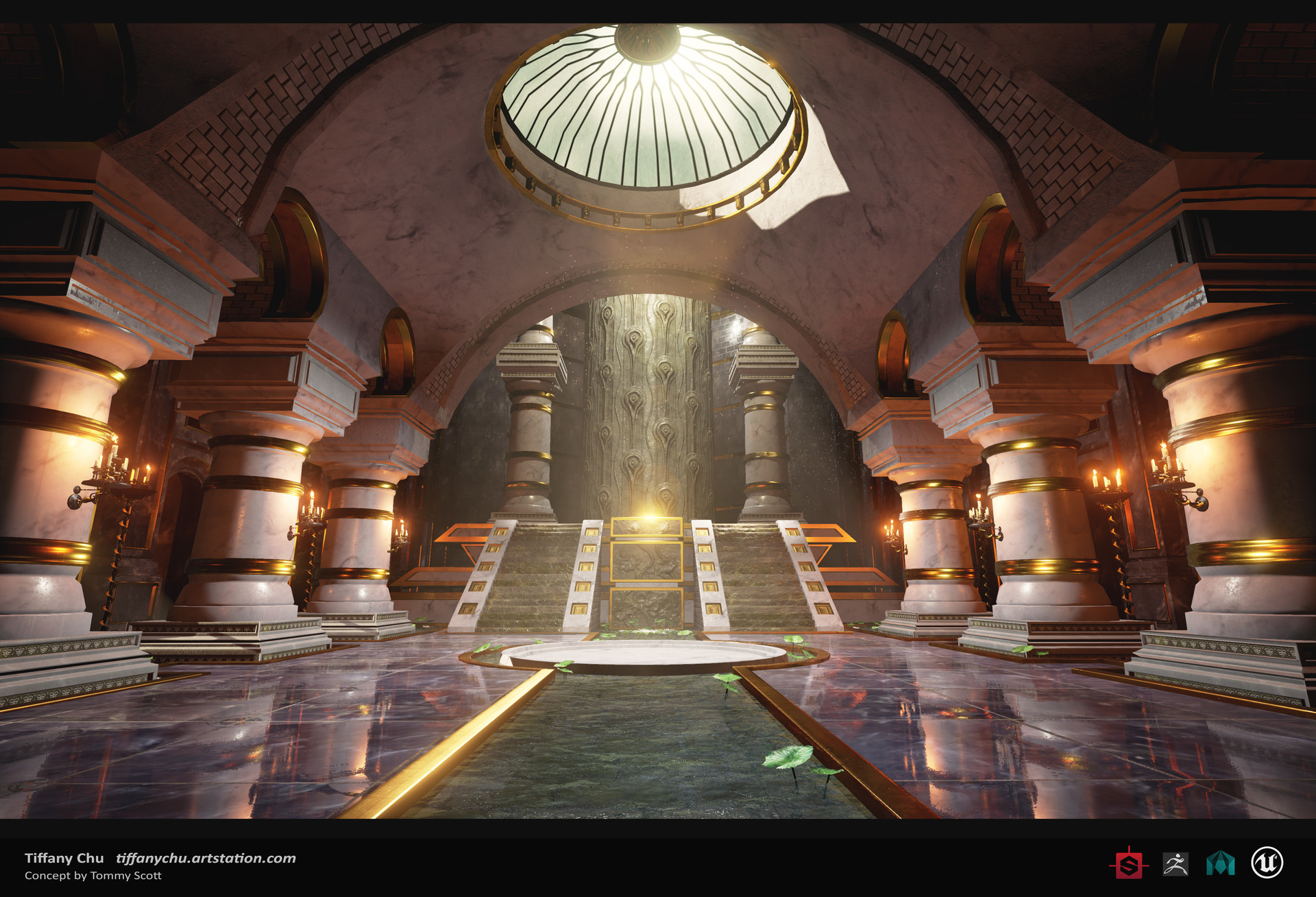 Artstation Throne Room Ue4 Tiffany Chu