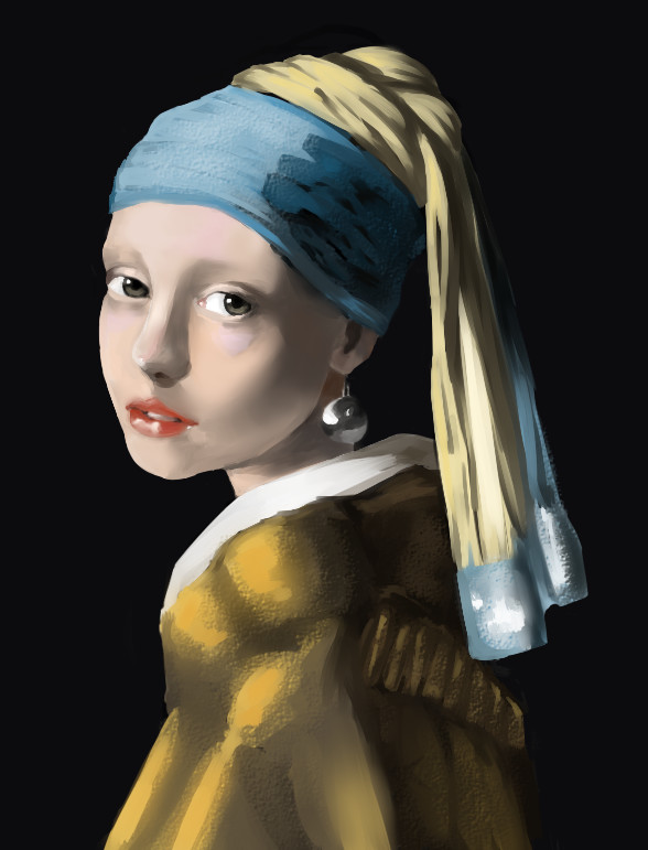 ArtStation - My remake of the girl with the pearl from Johannes Vermeer