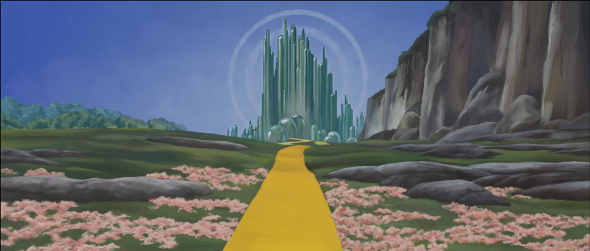Artstation Digital Wizard Of Oz Matte Painting Madeline Gaggins