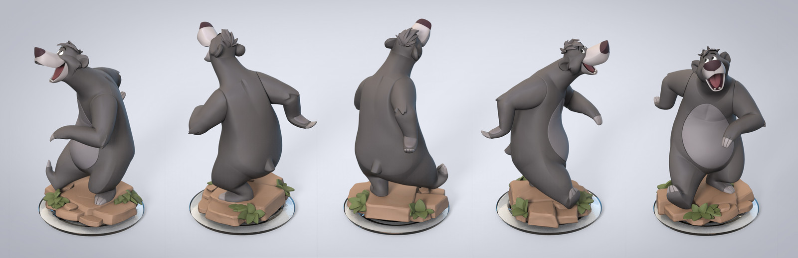 Baloo toy sculpt I collaborated on with Brad Bolinder (a.k.a. the badass knight)