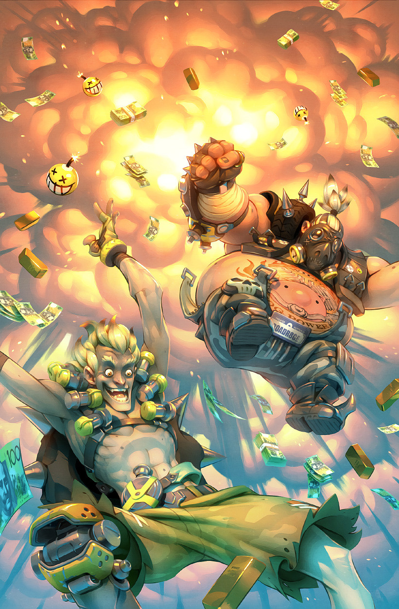 Artstation Overwatch Junkrat And Roadhog Comic Gray Shuko