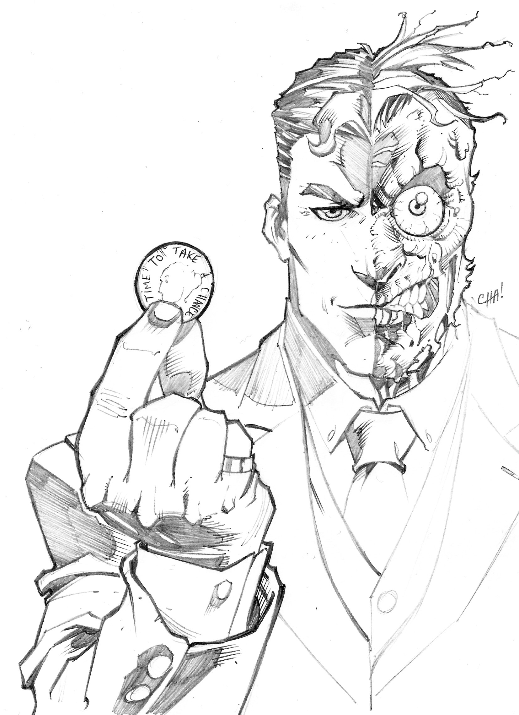 Two Face Coloring Pages