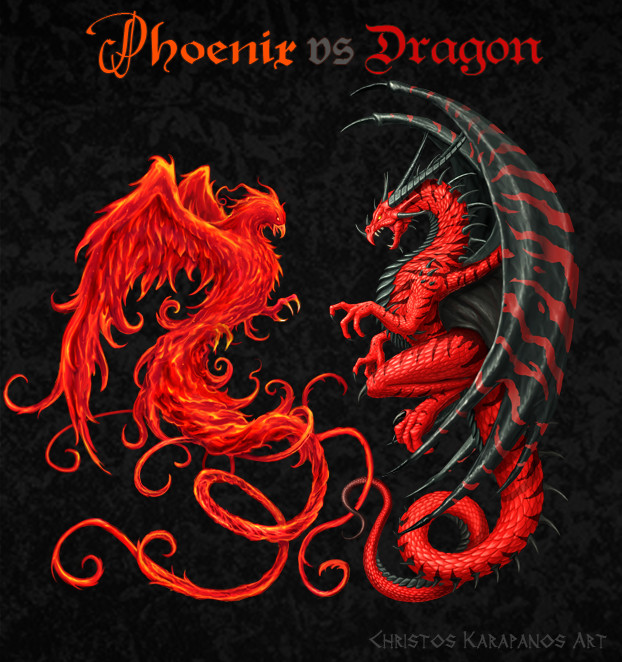 Dragon And Phoenix Tattoo - Phoenix Dragon Tribal Tattoo | Tattoo dragon and phoenix ... / See more ideas about dragon artwork, dragon art, dragon.