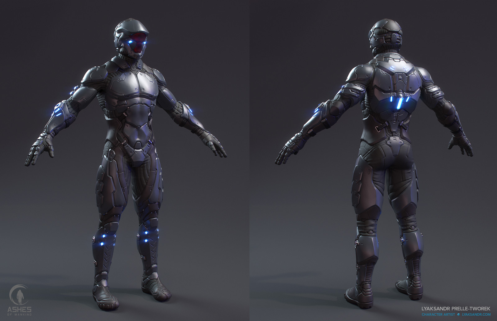 Ashes of Mankind - Eastern Light Armor Highpoly