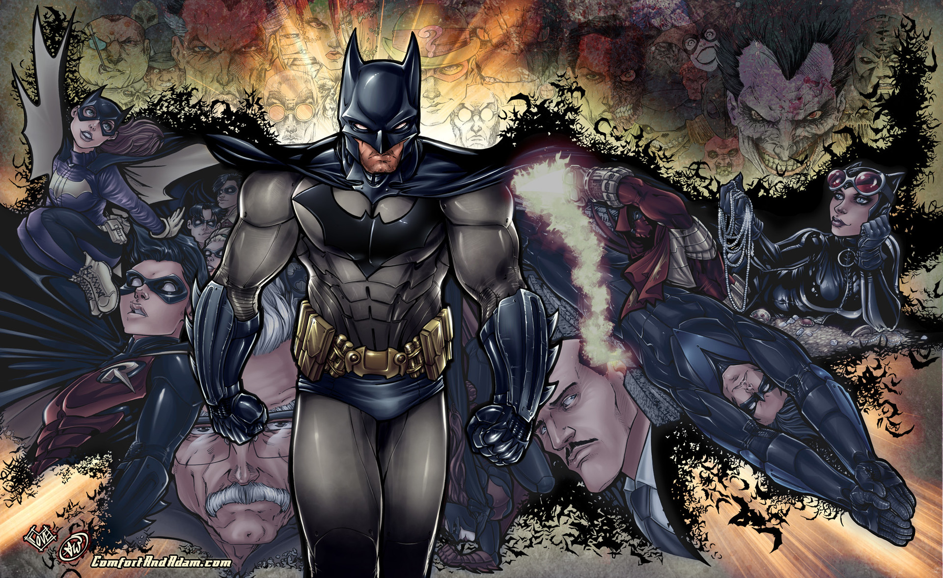 Batman with his friends. House of Batman the Elders of Amber.