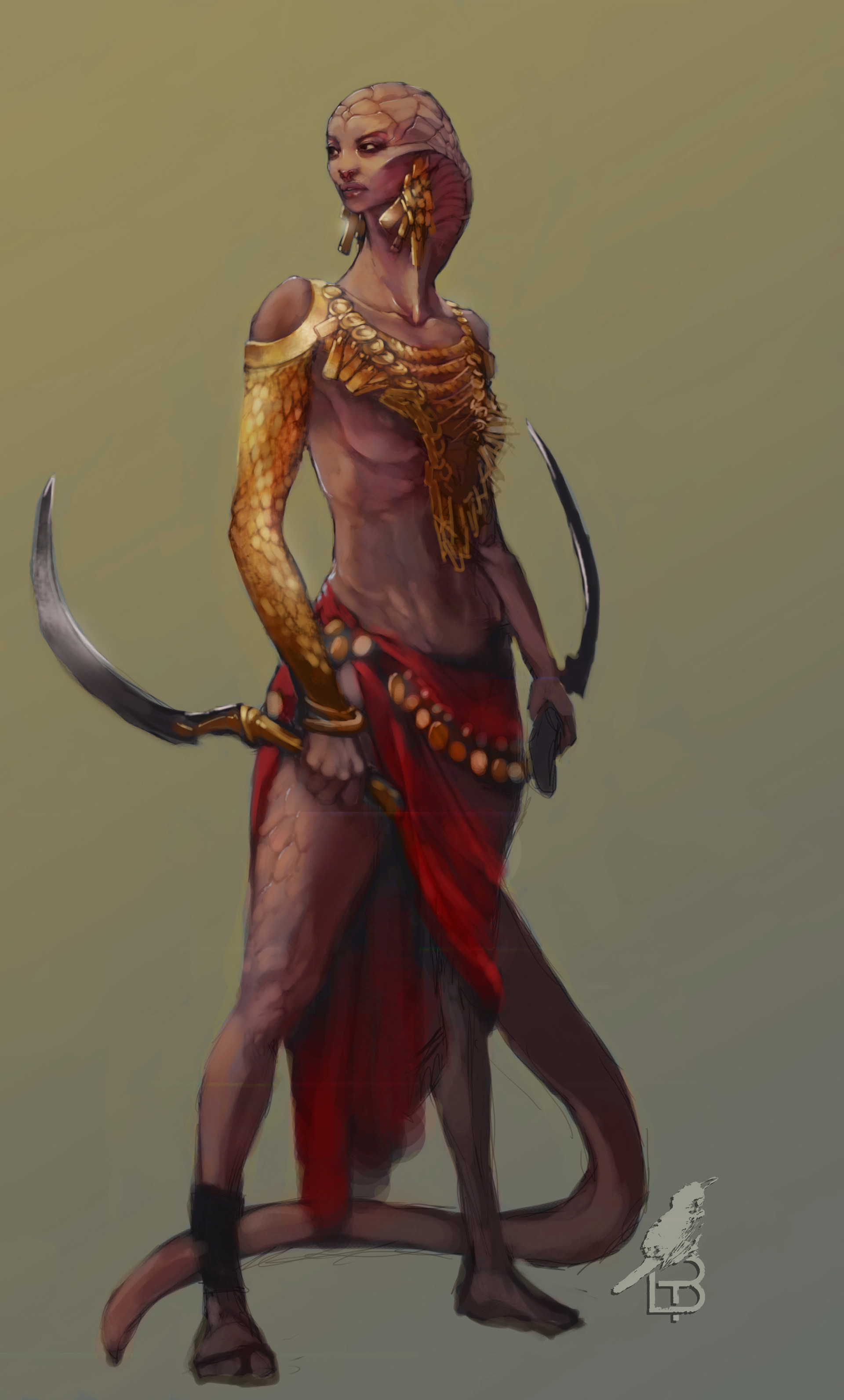 Artstation Fantasy Character Concept Art Brent Toyomitsu