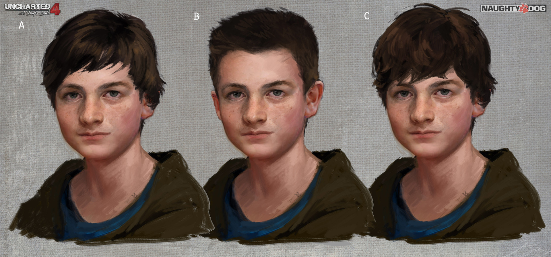 Uncharted 4: Young Drake Face Studies, Hyoung Nam