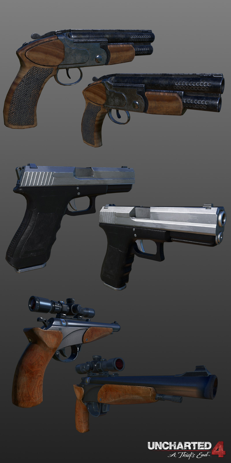 Michel Hatfield Uncharted 4 Props, Weapons, and Vehicles