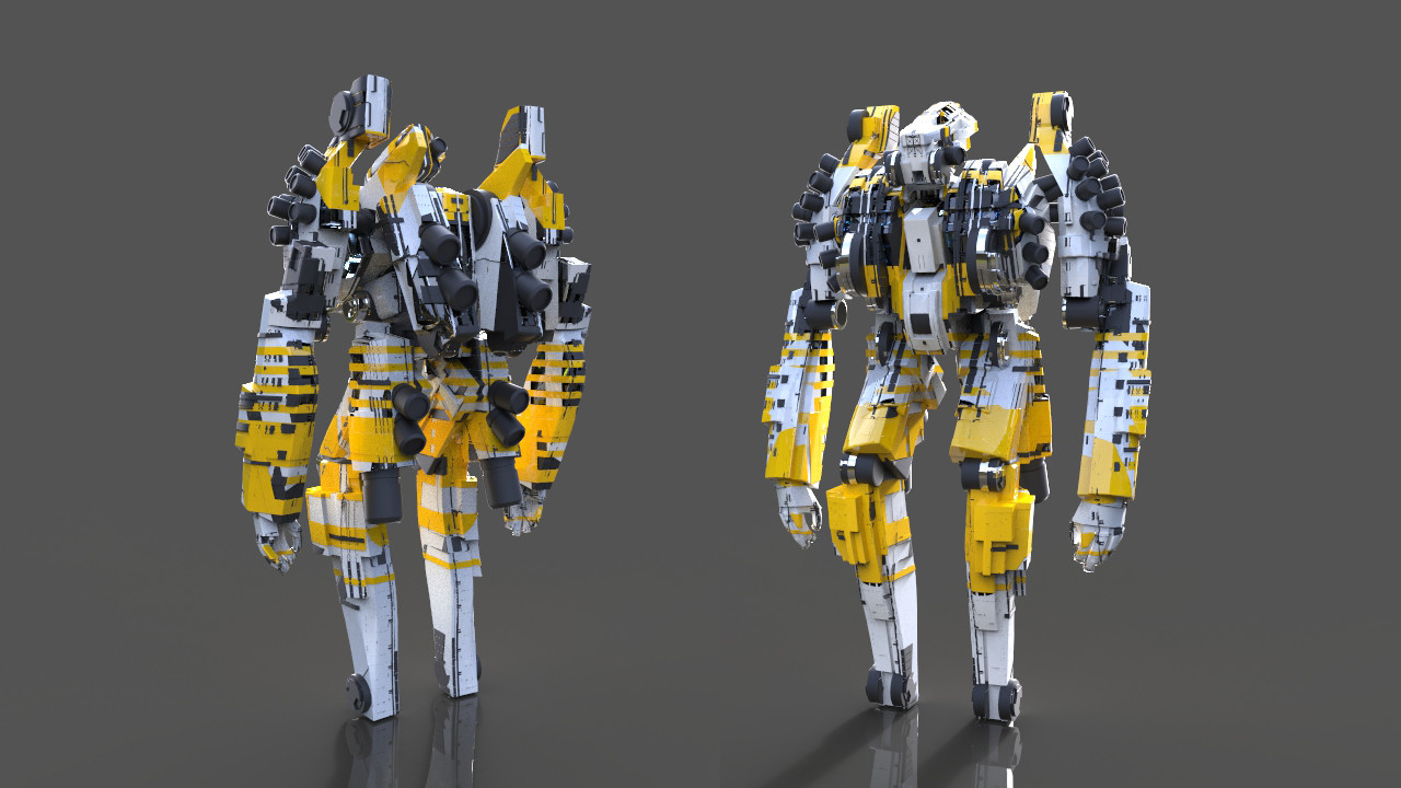 Joseph Drust Zbrush Quick Mech Yellow