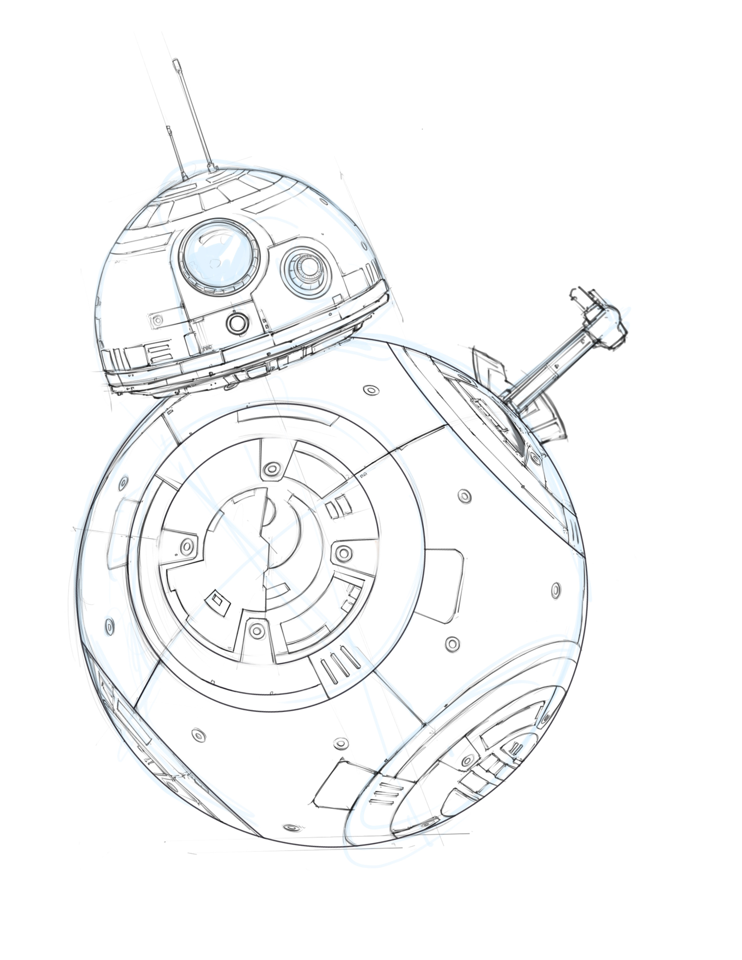 BB-8 Droid Sketch