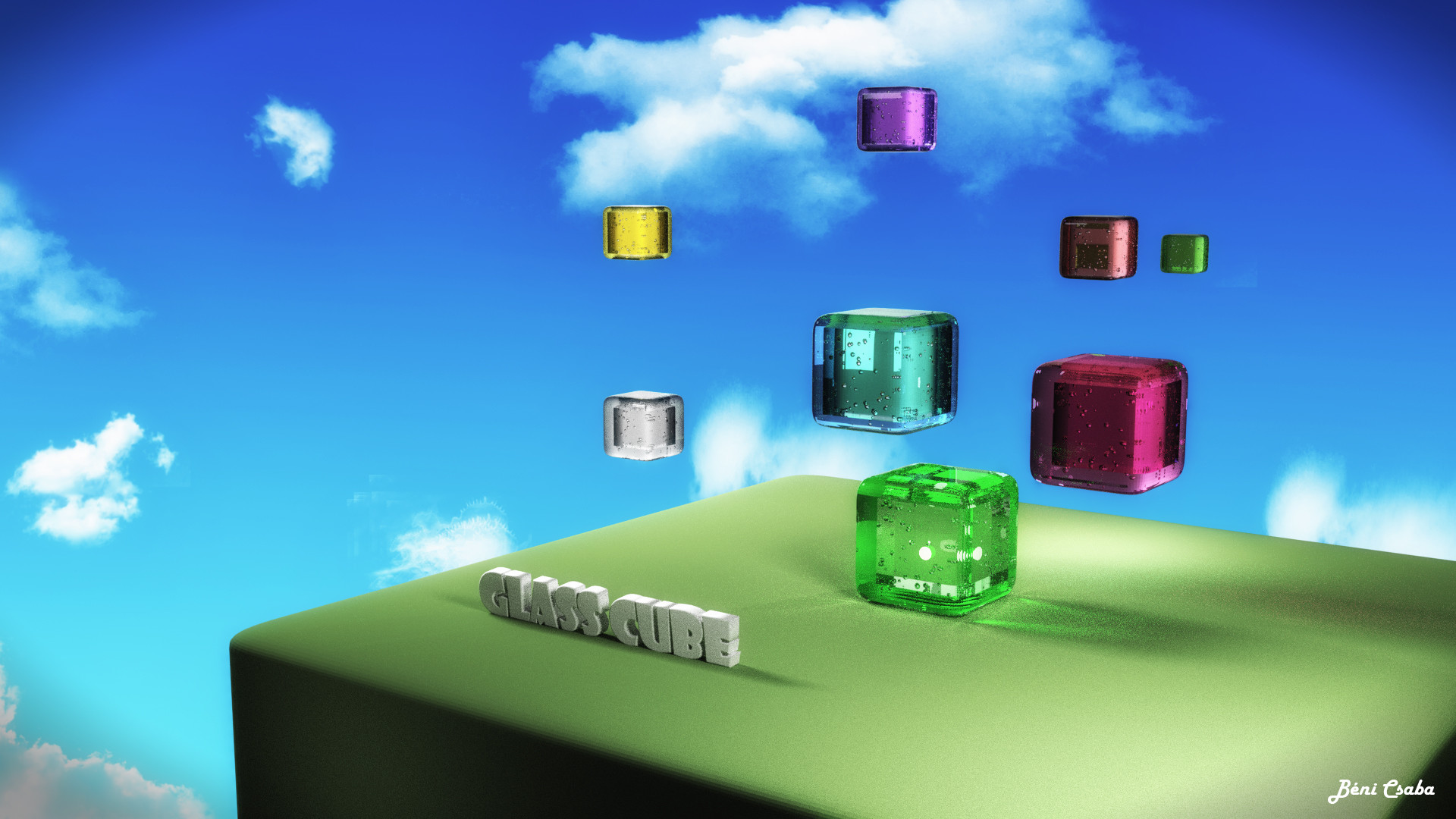 ArtStation - Glass Cube - wallpaper