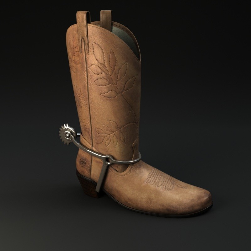 ArtStation - Renderman Leather Boot