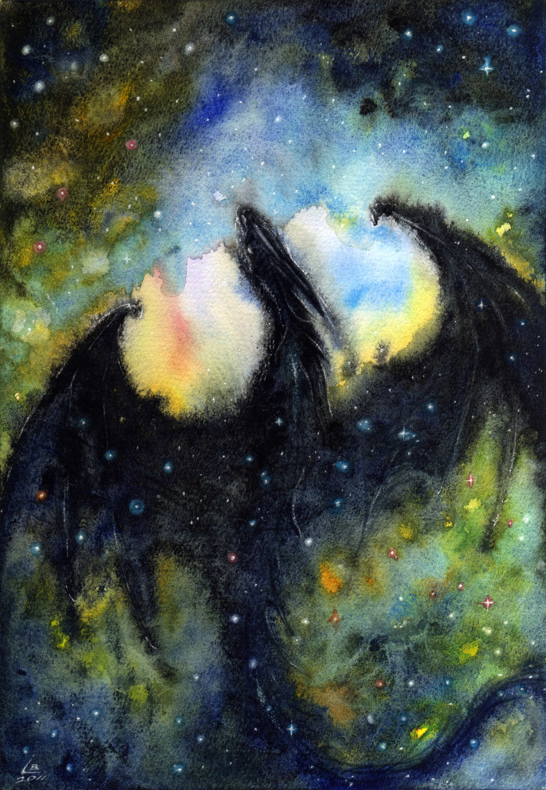 Artstation Nebula Dragon Larry Briner