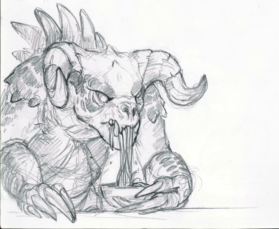 Kullen Macfarlane - Deathclaw Sketches