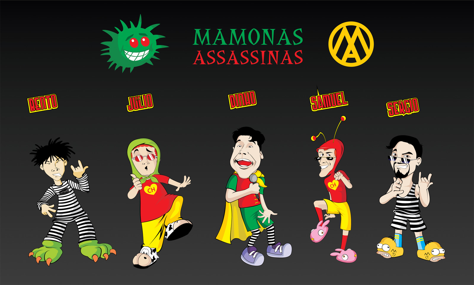 Artstation Mamonas Assassinas Felipe Strong
