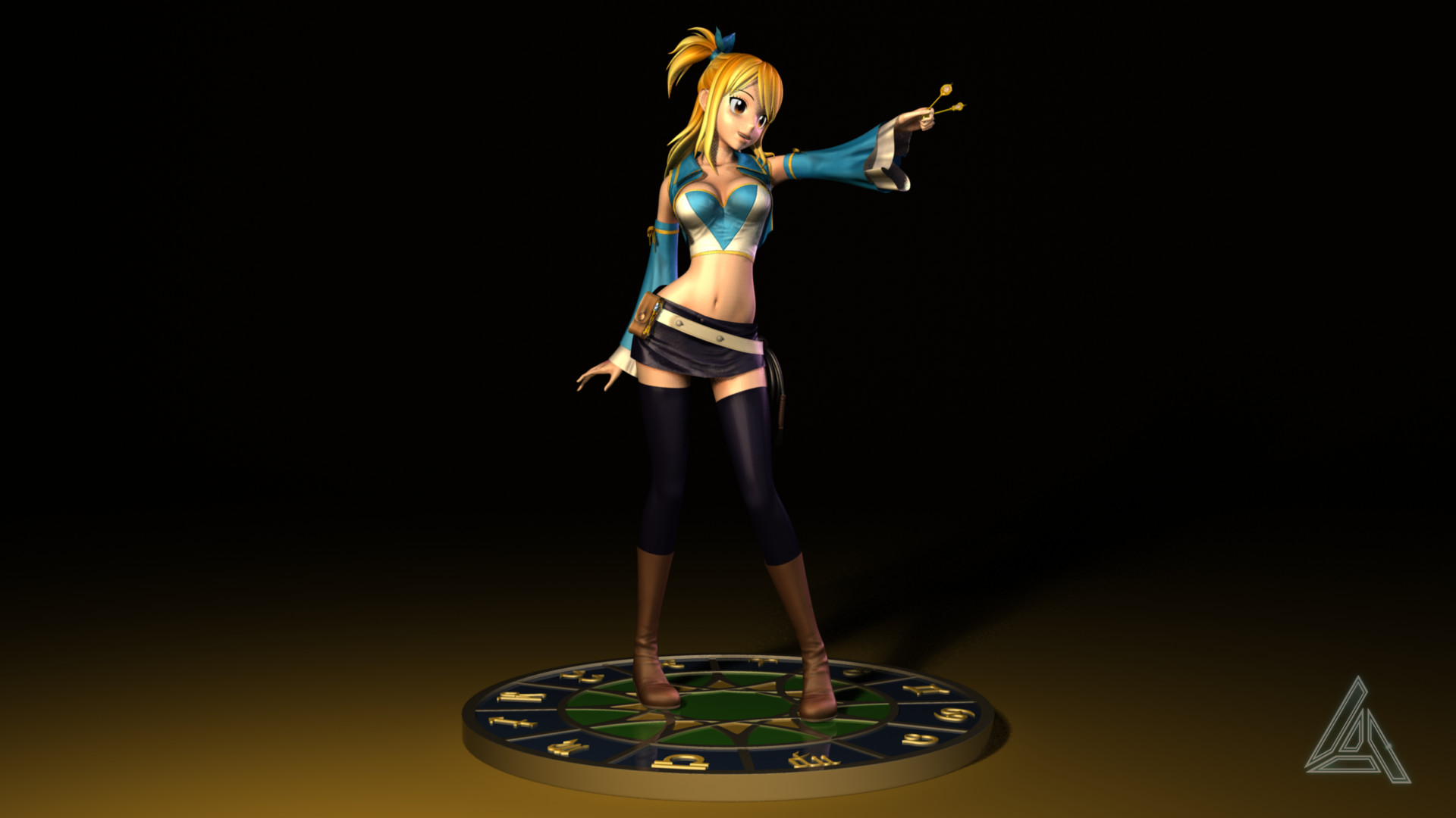 Artstation Lucy Heartphilia 3d Model Luca Ammirata