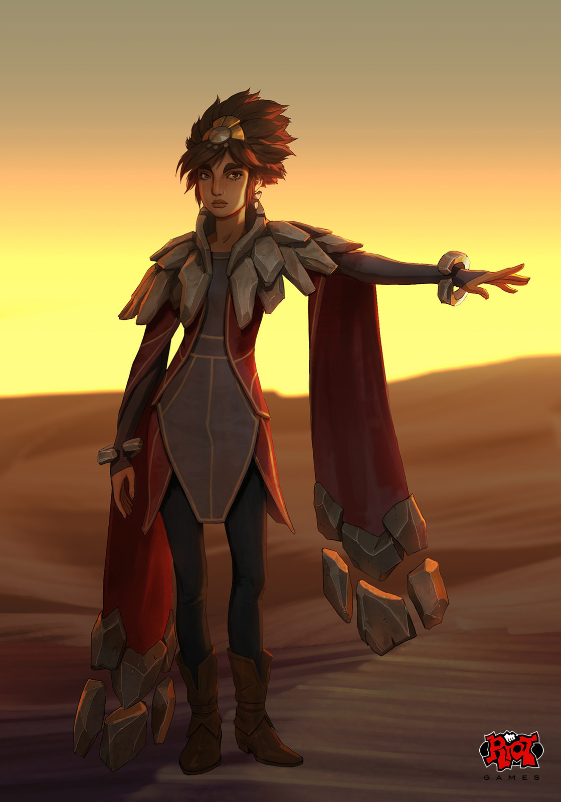 This concept is where we settled on the animation version/style for Taliyah.
