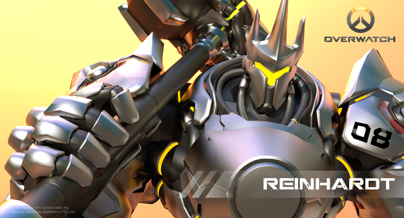 Artstation Reinhardt Overwatch Fanart 3d Archer Fl