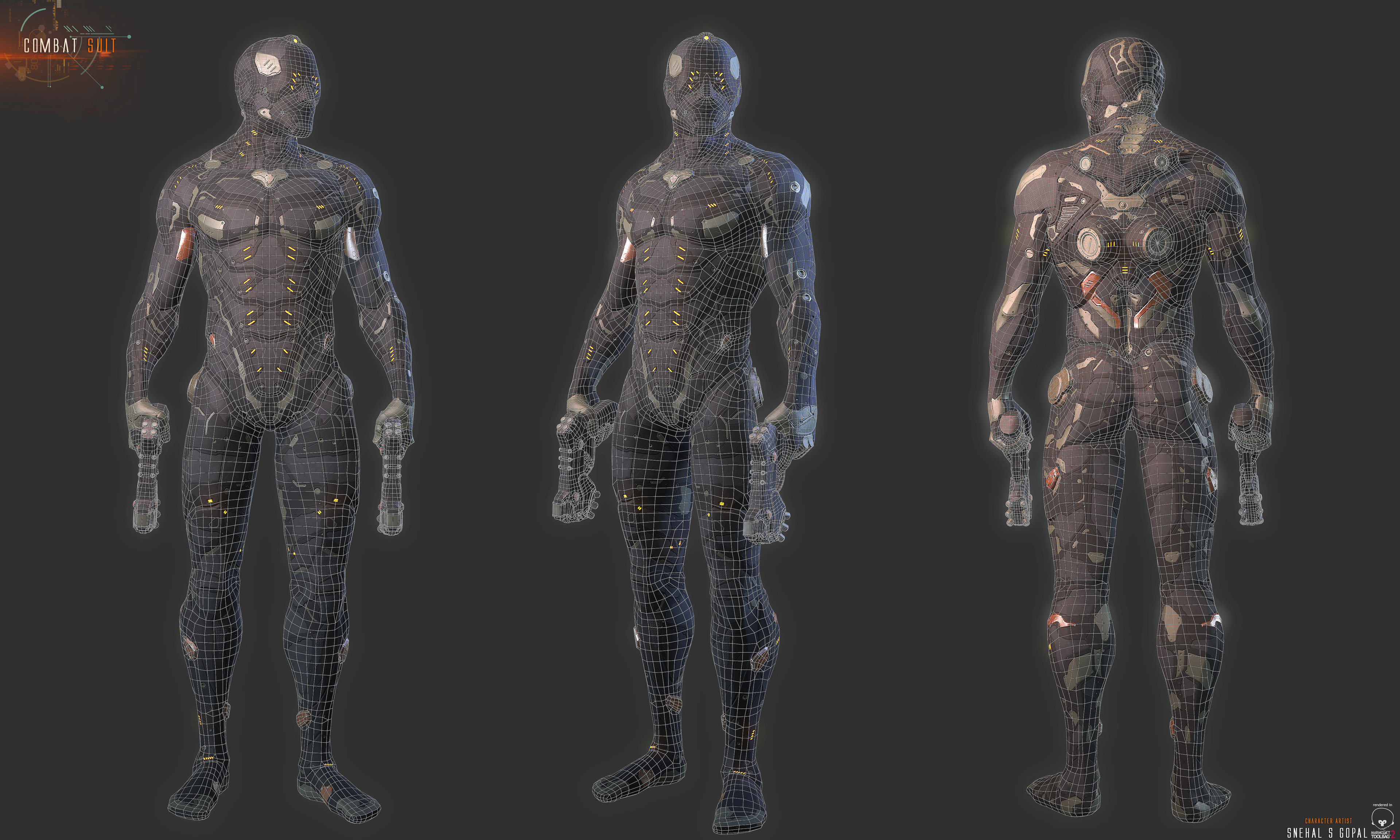 Marmoset Wireframes