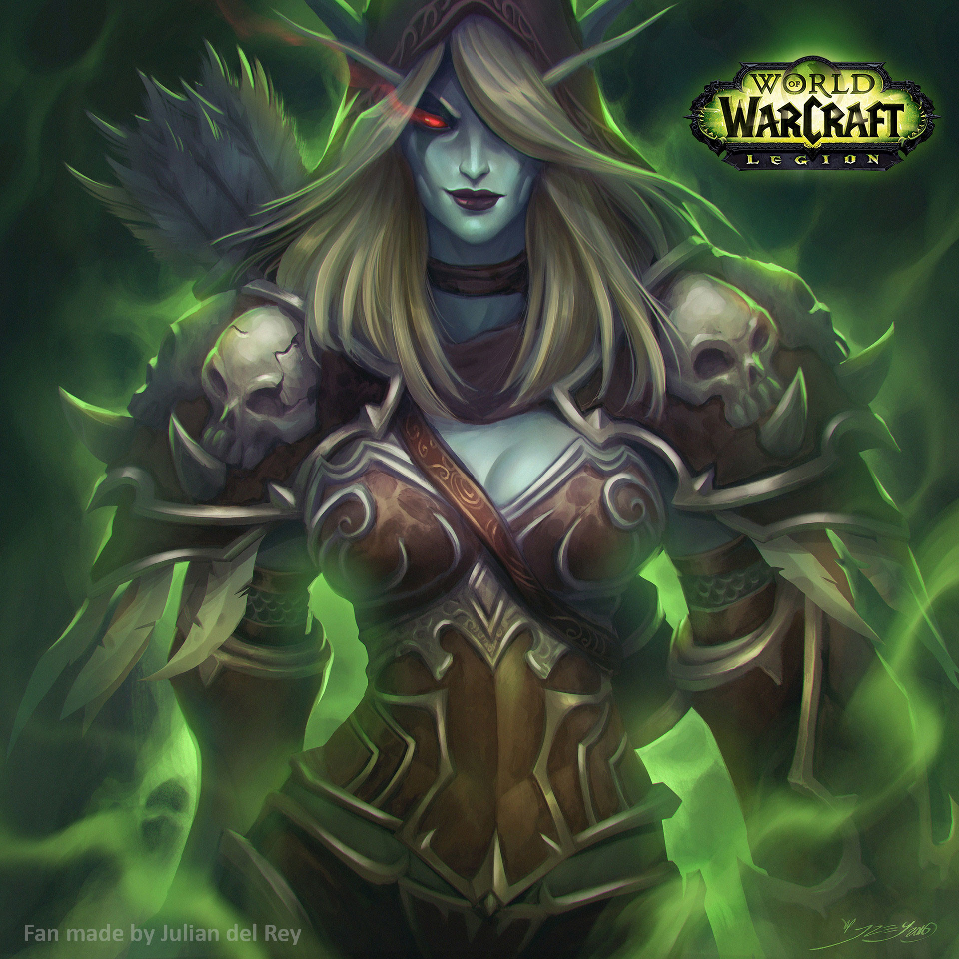 Artstation Sylvanas World Of Warcraft Legion Fan Art Julian Del Rey