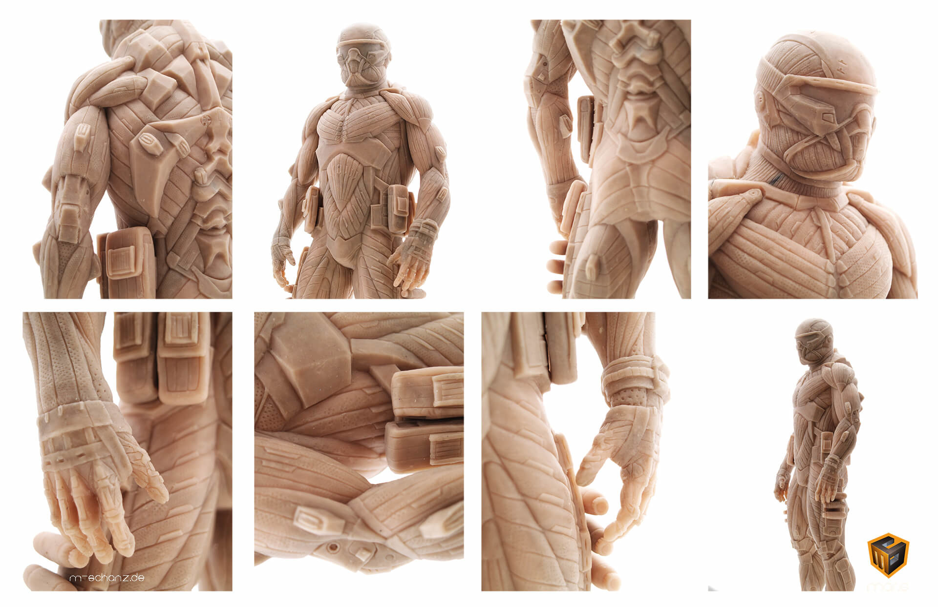 Artstation Nanosuit Clay Model Marcel Schanz