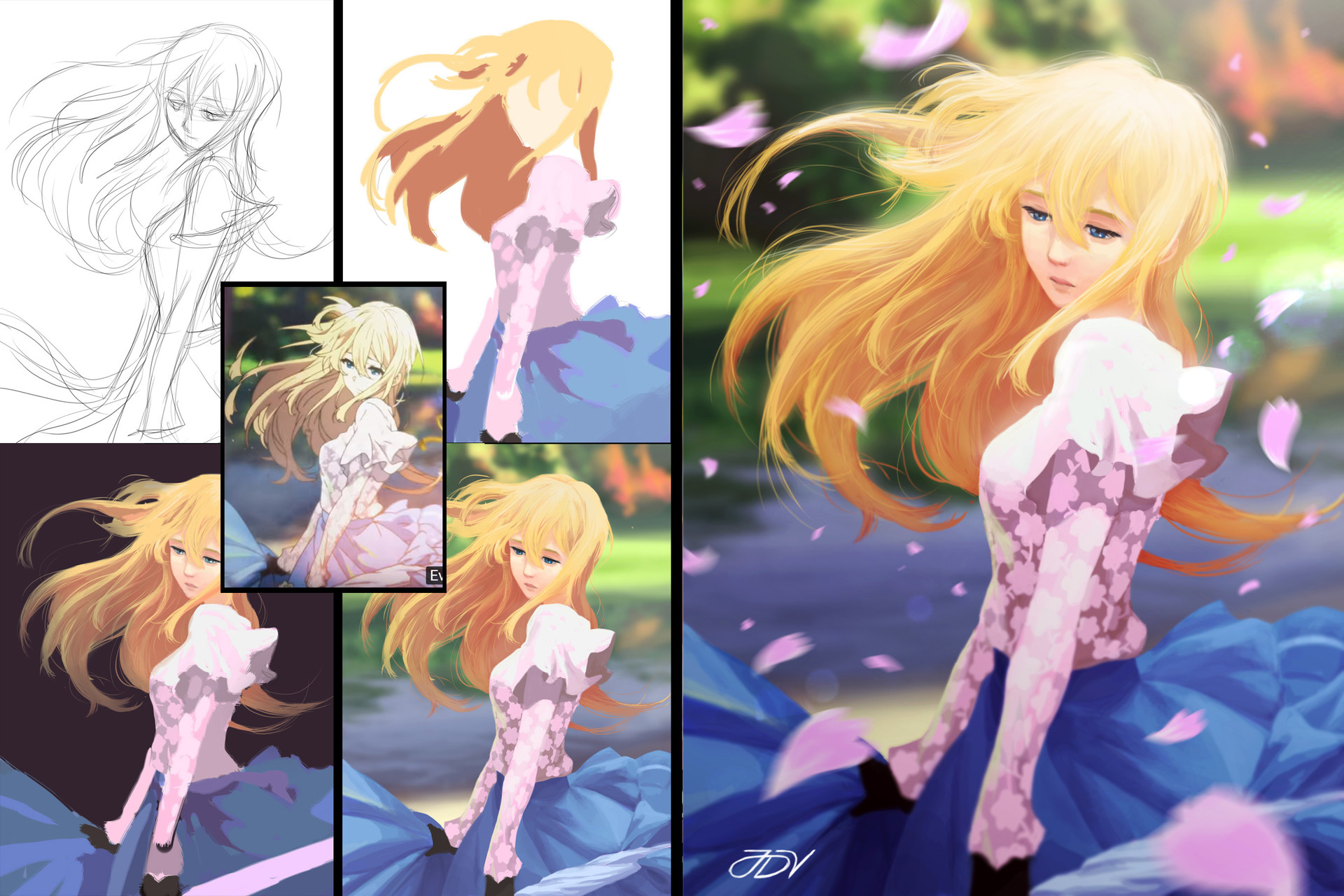 Wallpaper Violet evergarden fanart realistic For Android Free