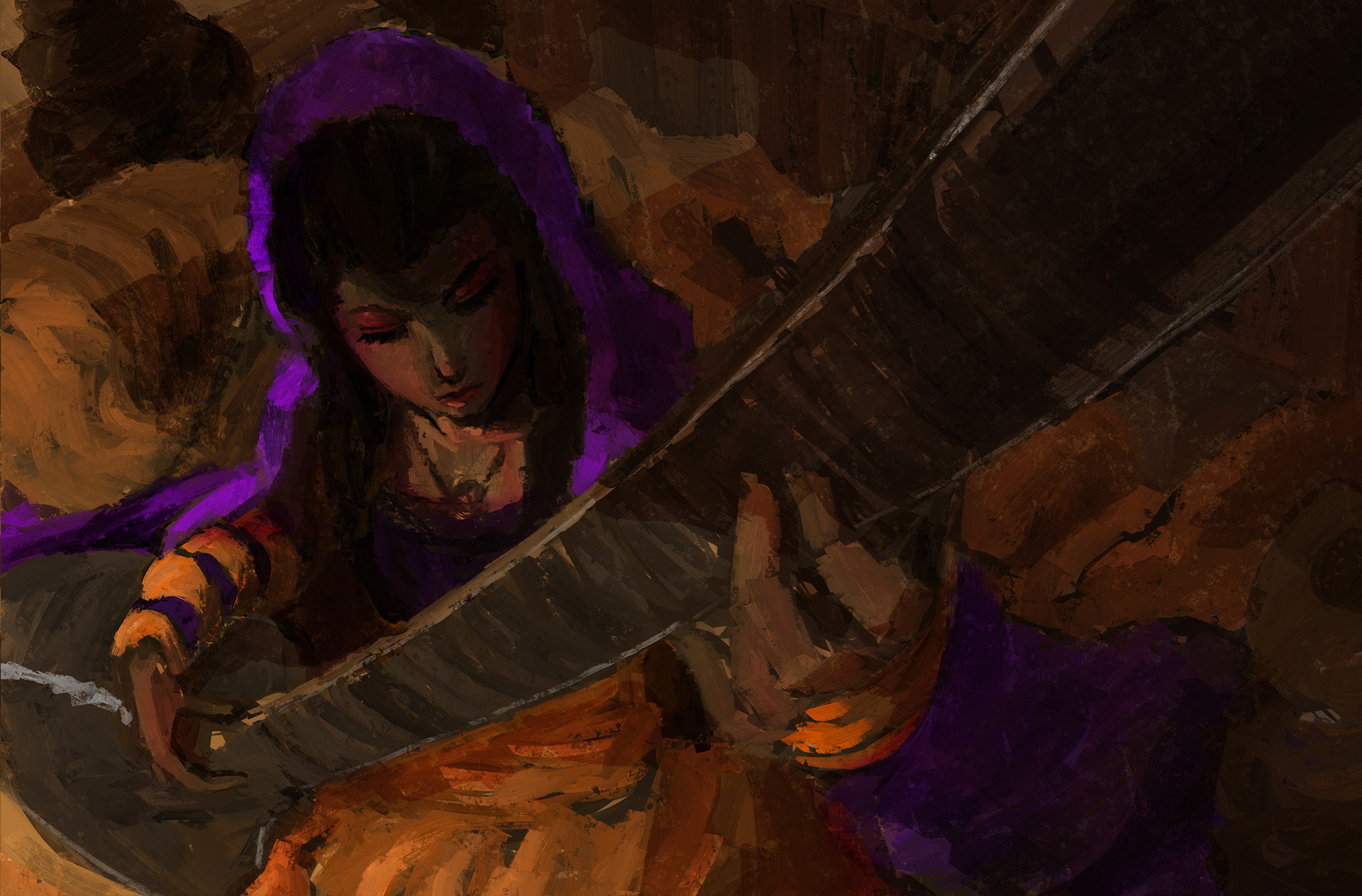 Mark Cosmiano Female Sitar Player