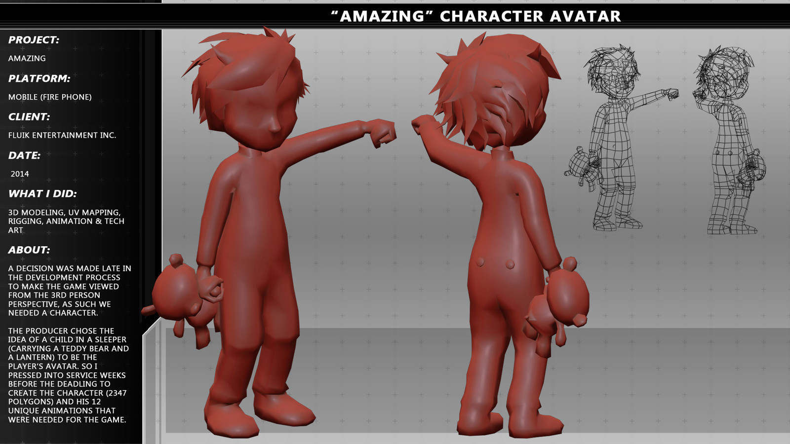 Main character (untextured sample)