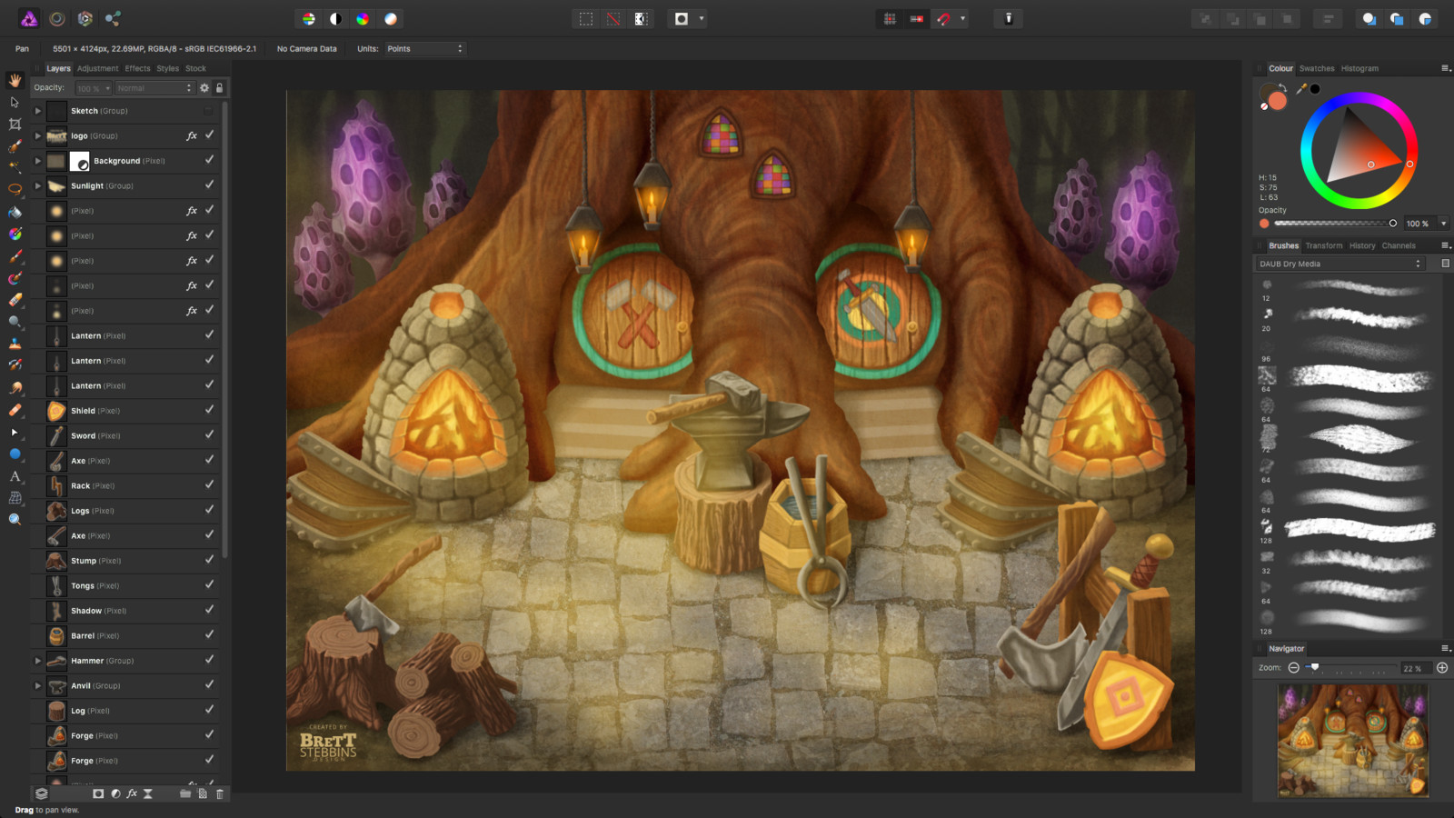 Process Step 4 - Add final details and light effects