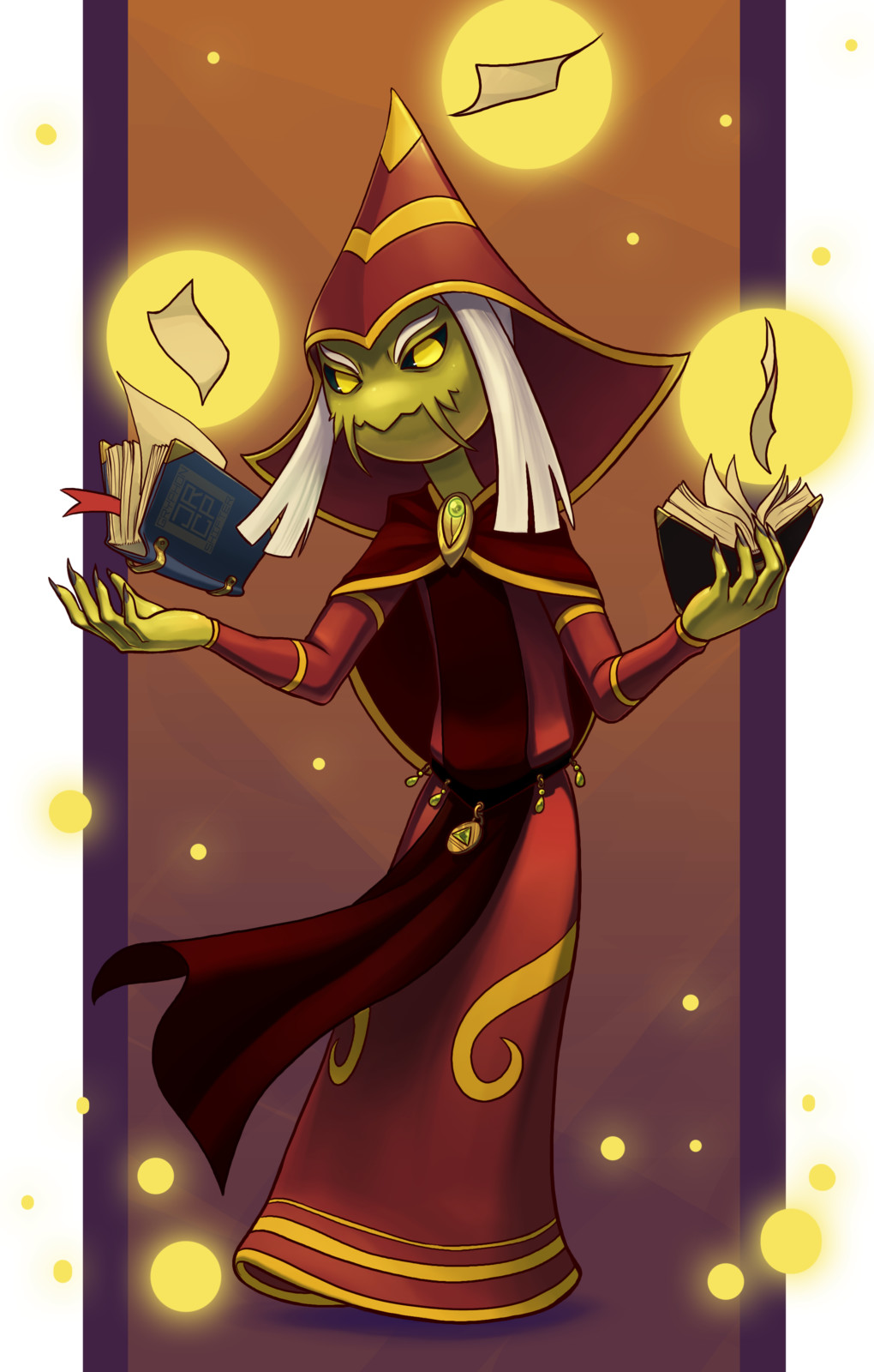Haxor, an old spellbook-wizard feared by all. They say he’s stayed alive for a thousand years by stealing the souls of those who approach his tower.
