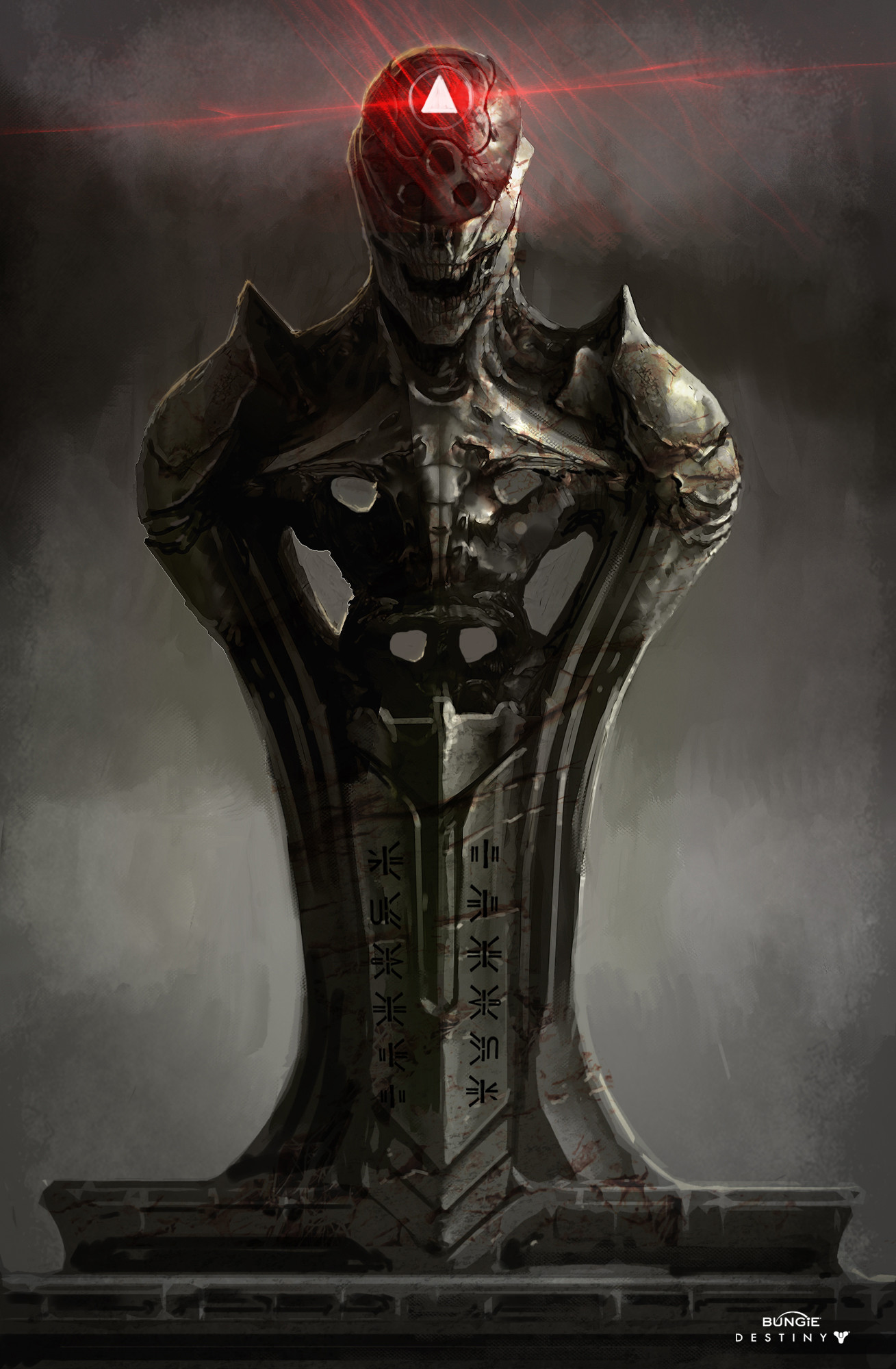 ArtStation - Destiny - Taken King Animated Rune Statue, with progress
