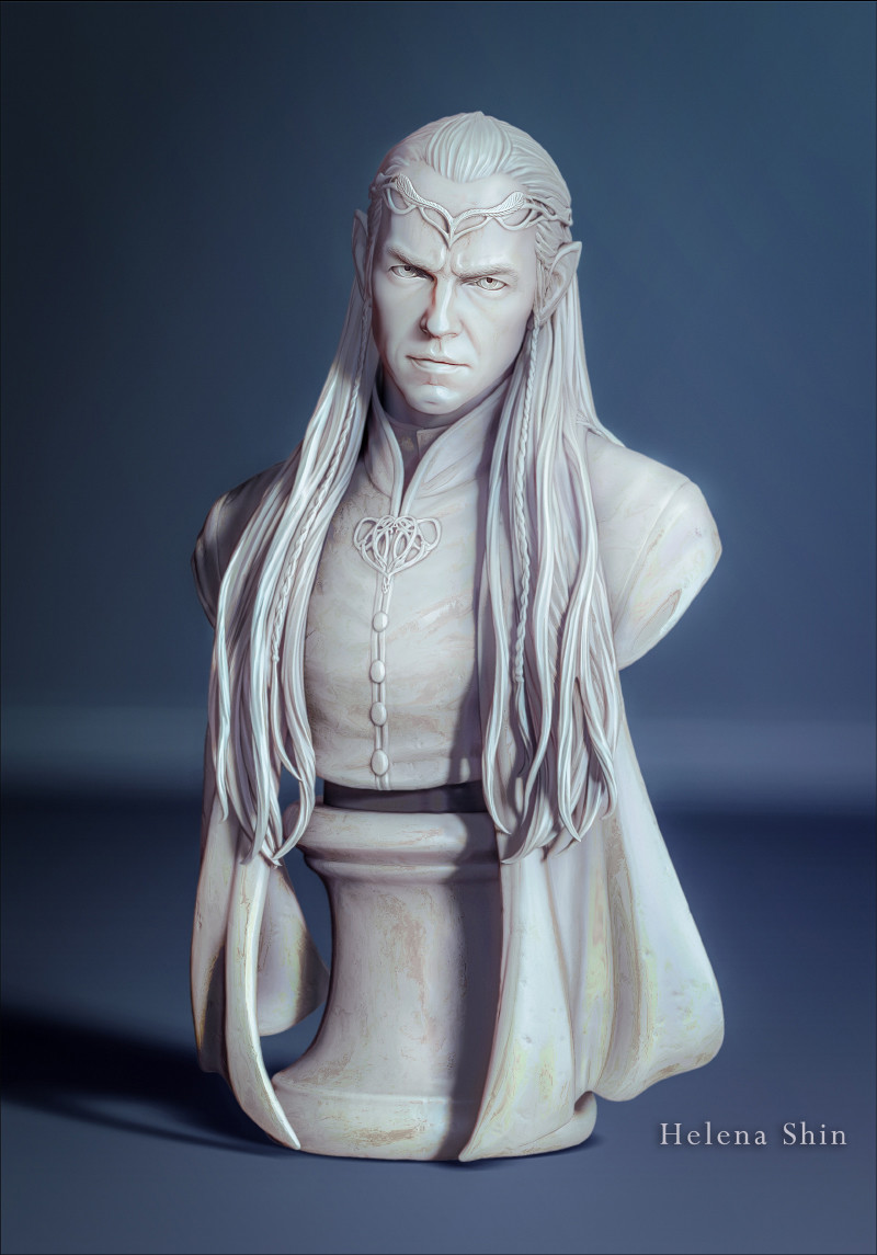 ArtStation Bust Elrond Lord of Rivendell Part 02 (FanArt)