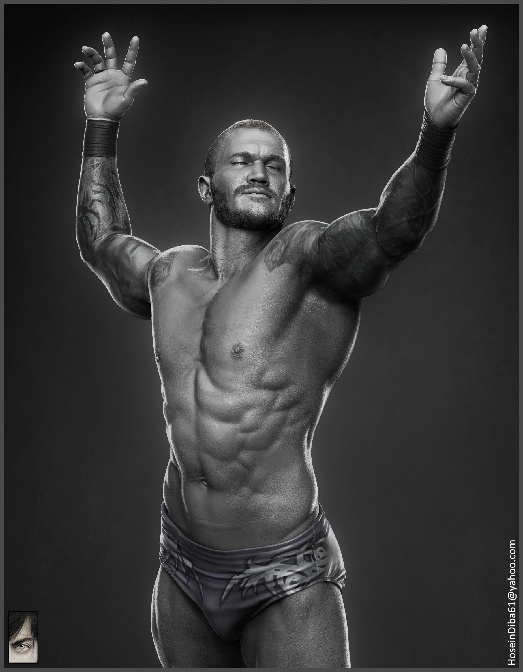 Artstation Randy Orton Wwe Hossein Diba