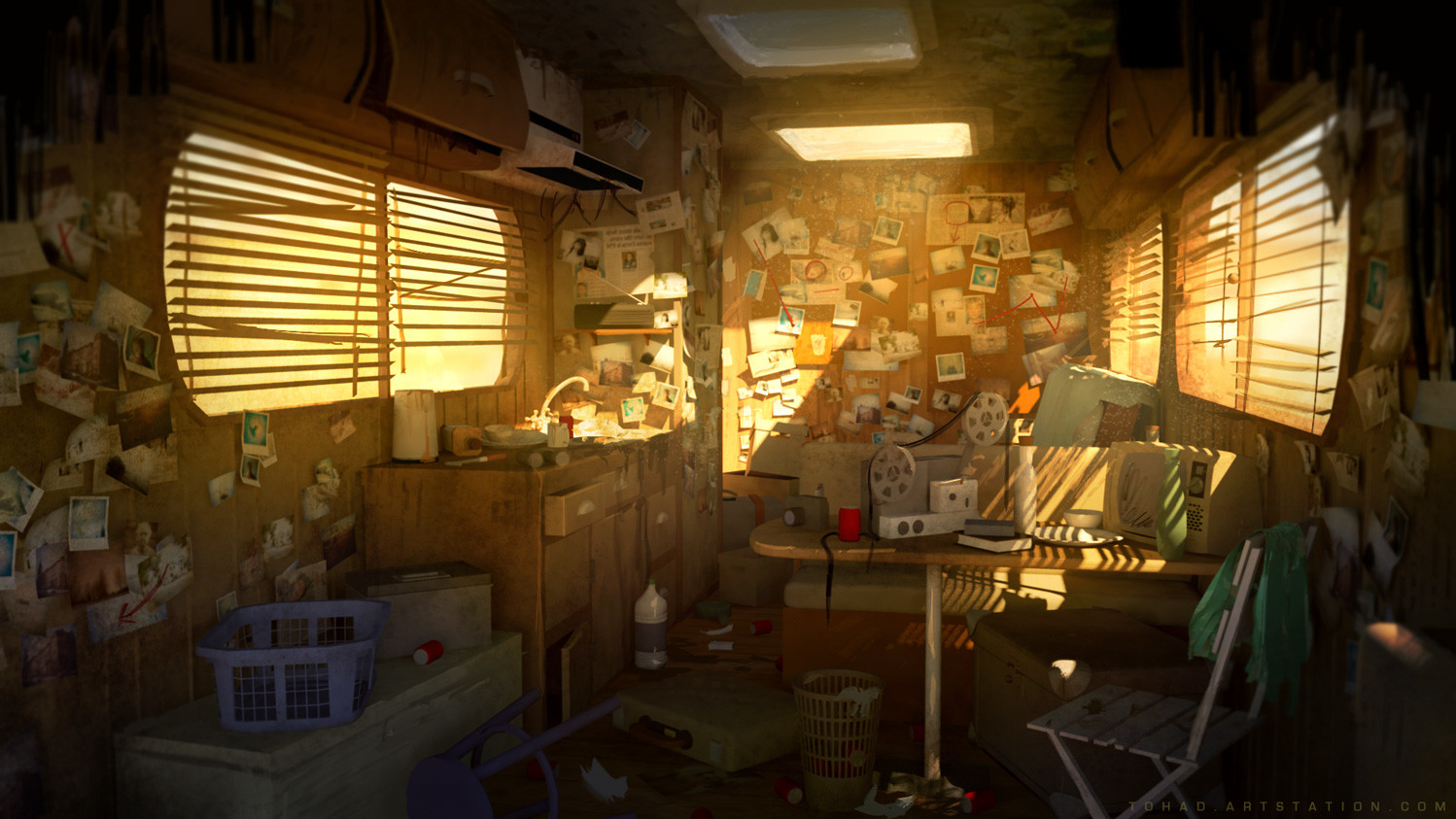 Dark Days : Camping car interior