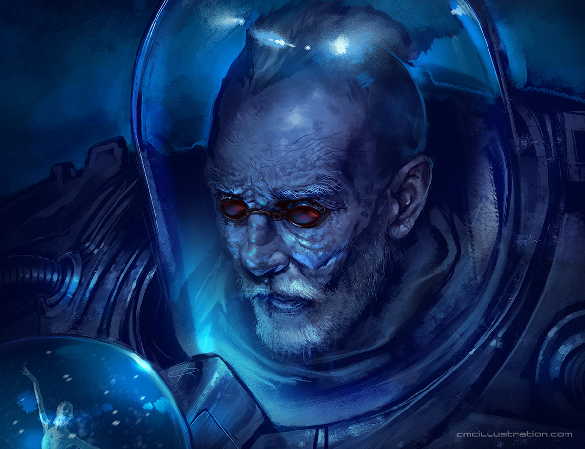 ArtStation - Mr Freeze portrait