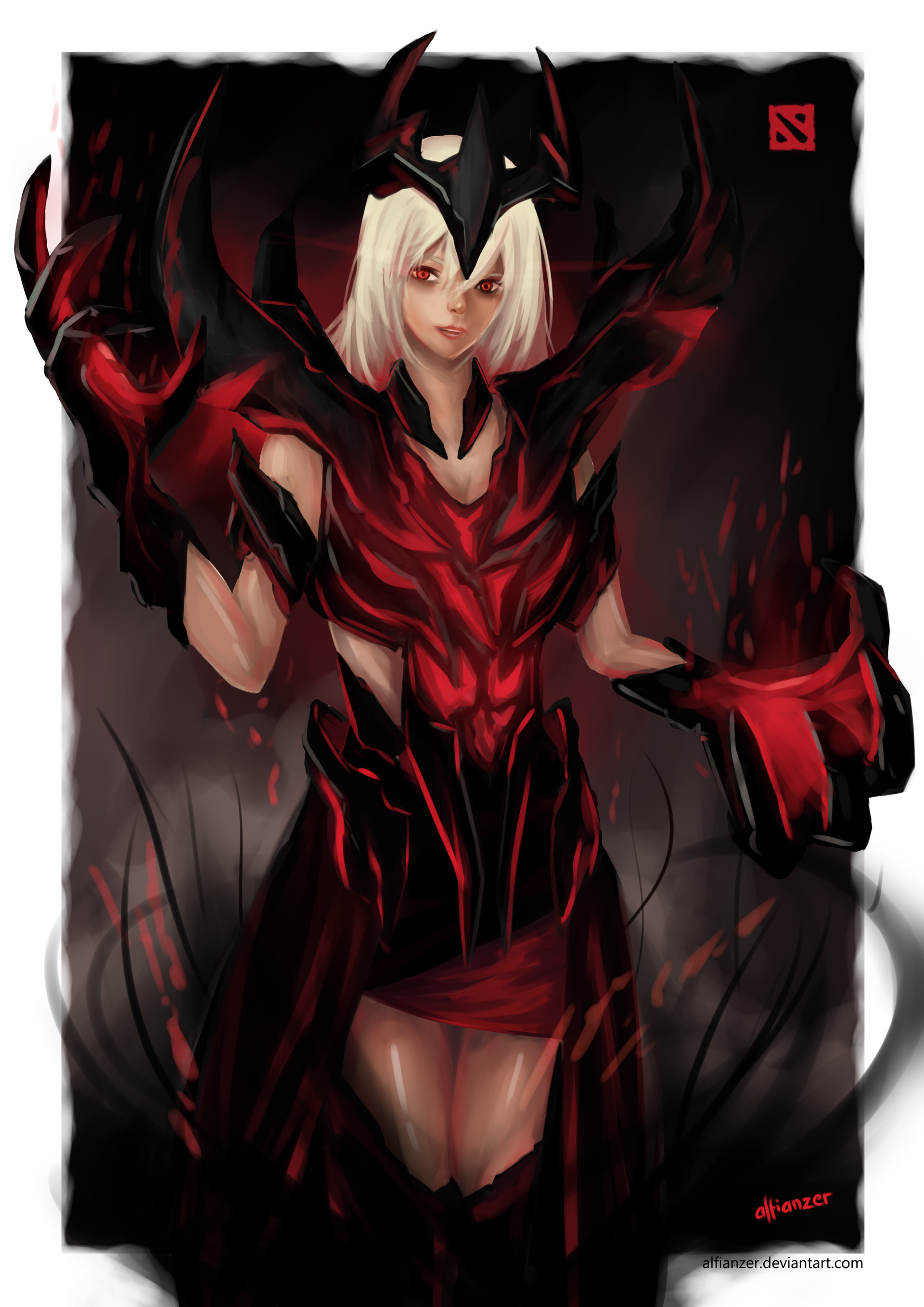 Fanart from Dota2 Character Shadow Fiend Female version hehe.