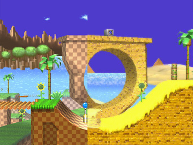 Wii - Super Smash Bros. Brawl - Green Hill Zone - The Textures Resource