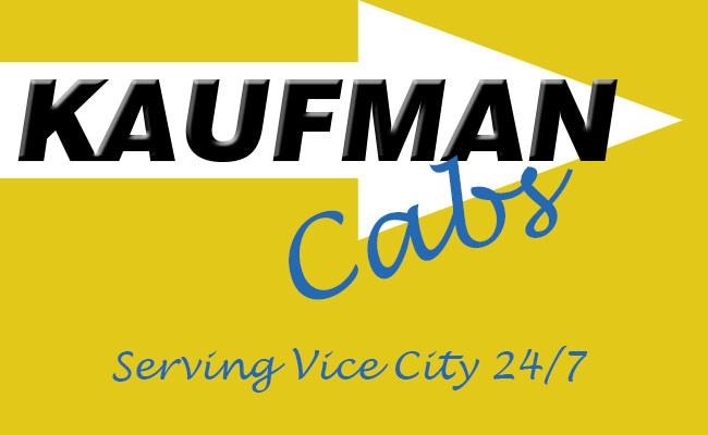 Artstation Kaufman Cabs Recreated Logo Grand Theft Auto Vice City Cameron Munro