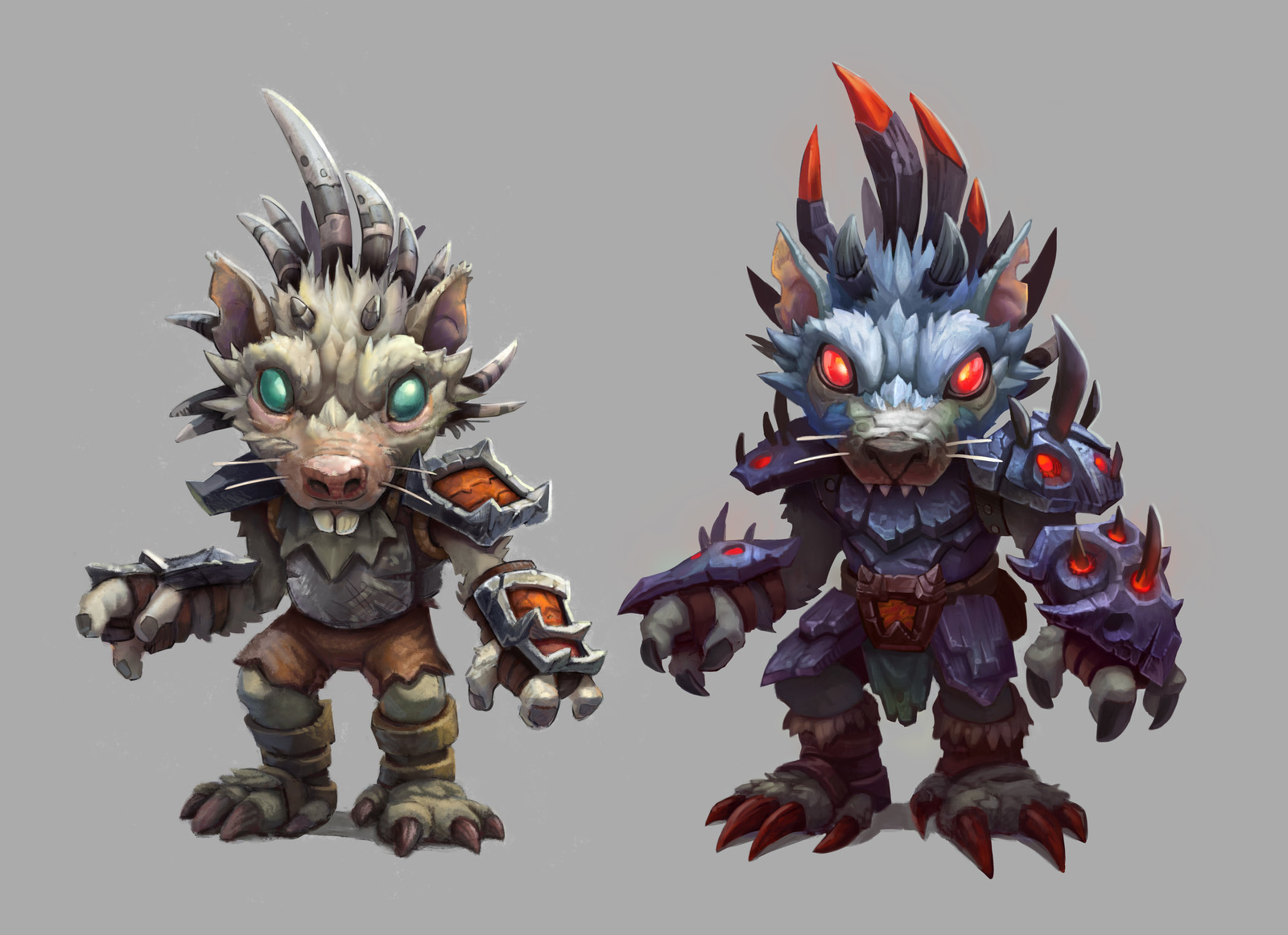 Hedgehog/porcupine guys. Inspired by vermin,troggs and kobolds.