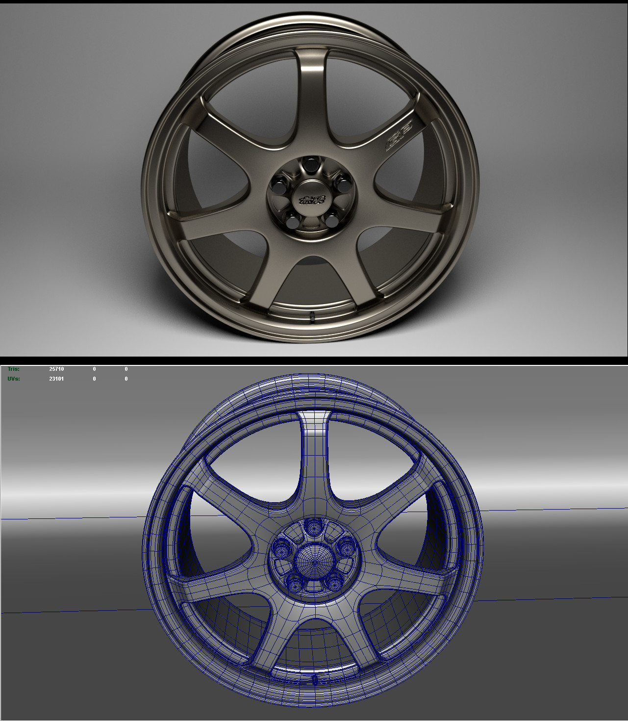 ArtStation - Mugen GP Forged Wheel Bronze