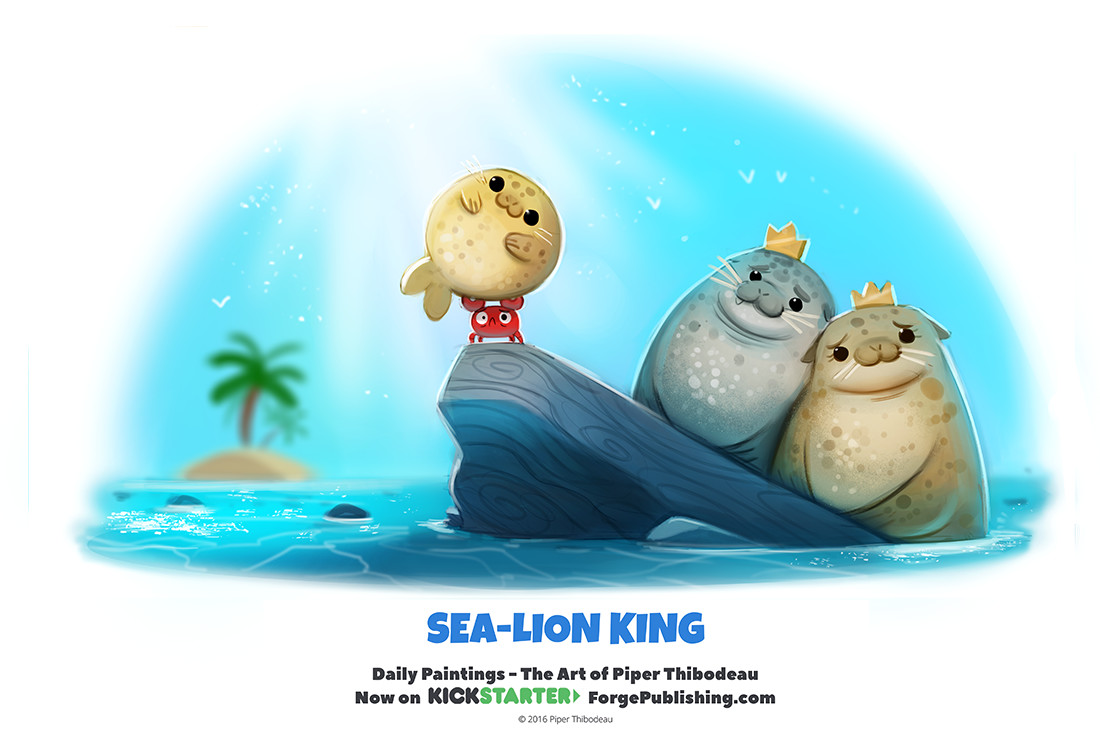 ArtStation - Daily 1320. Sea-Lion King