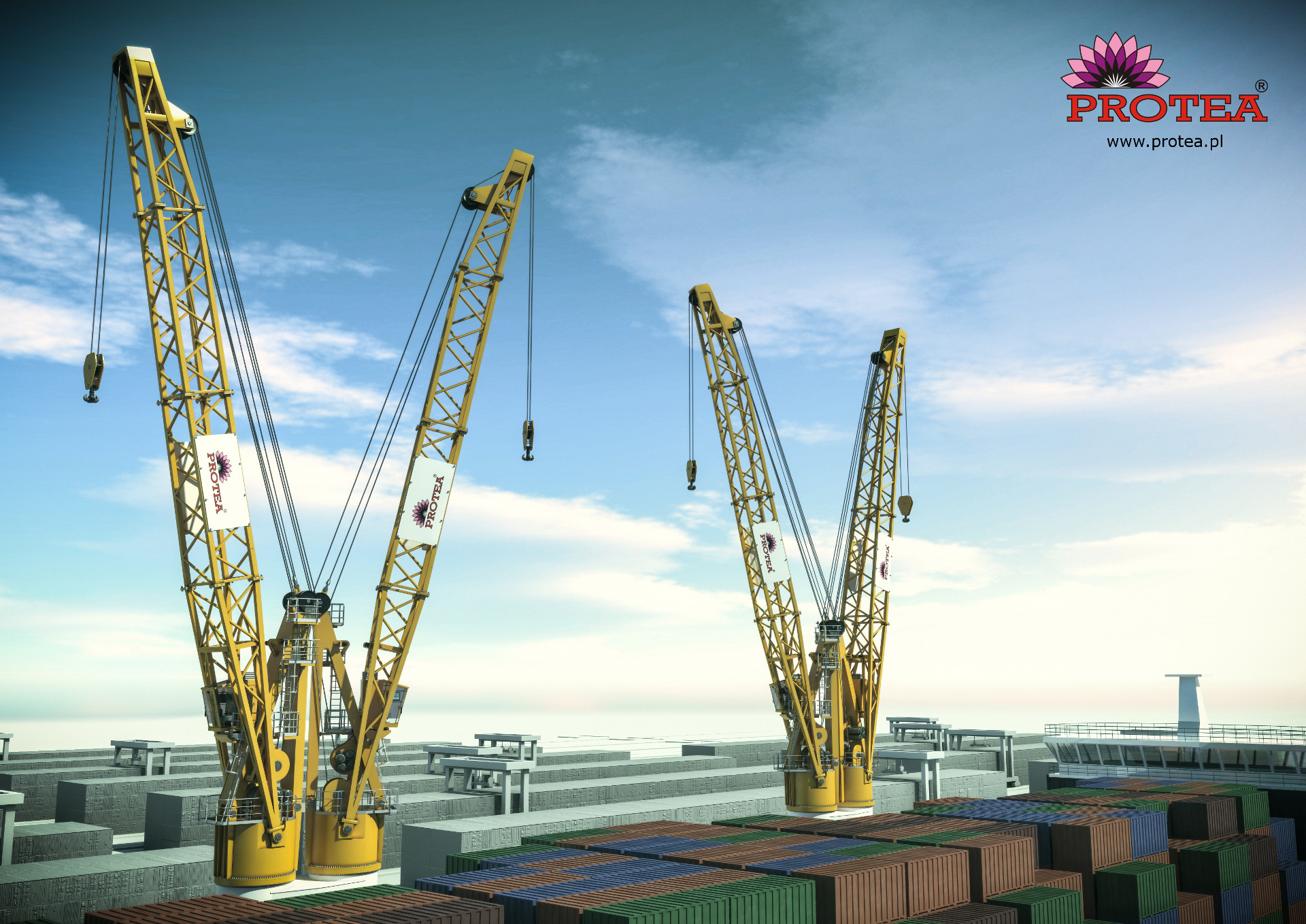 ArtStation Lattice boom twin crane