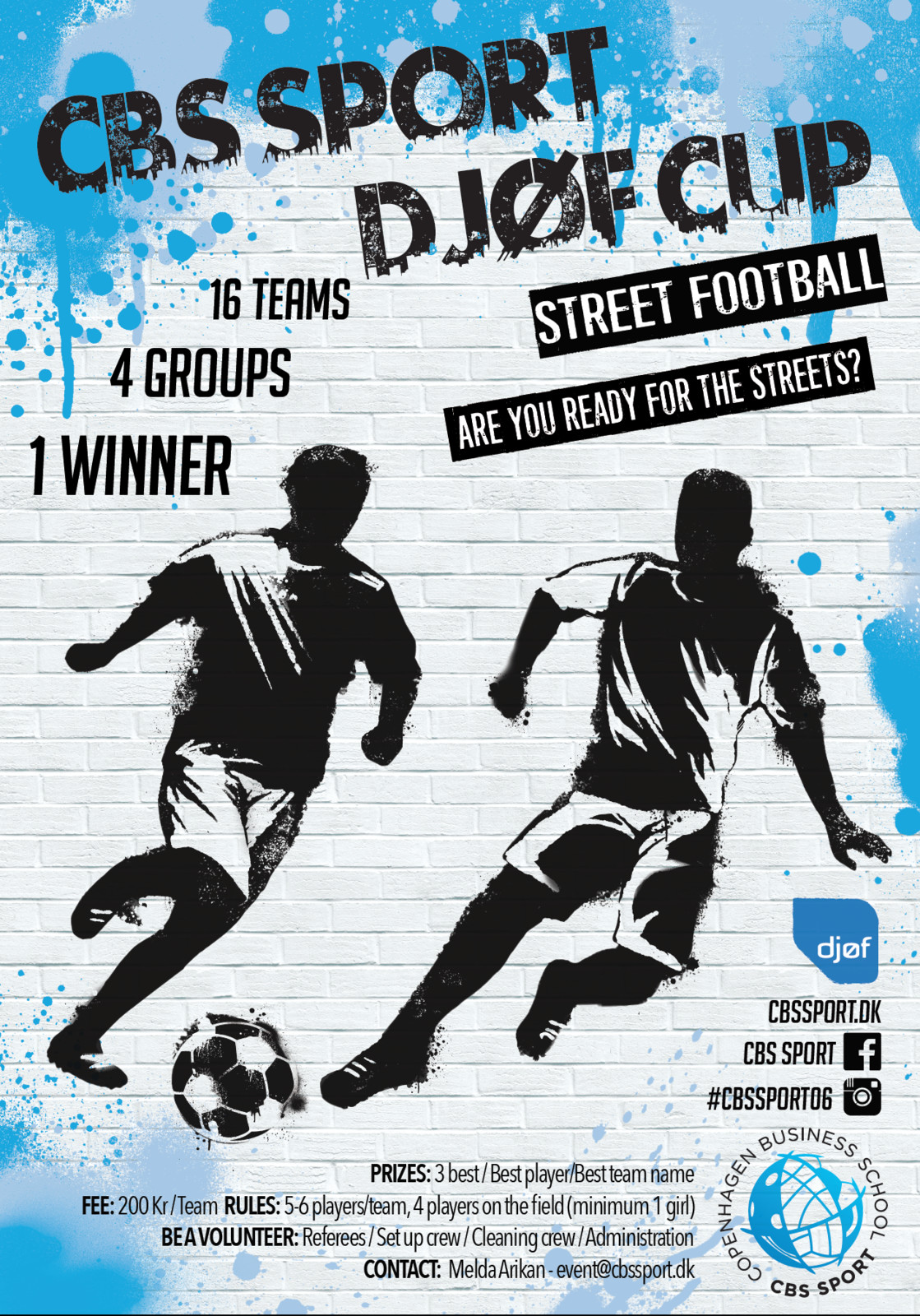 Artstation Cbs Sport Street Football Tournament Poster Maryna
