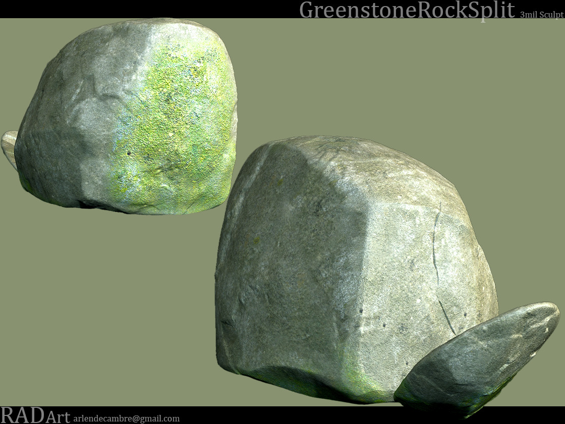 Greenstone Rock - Split
