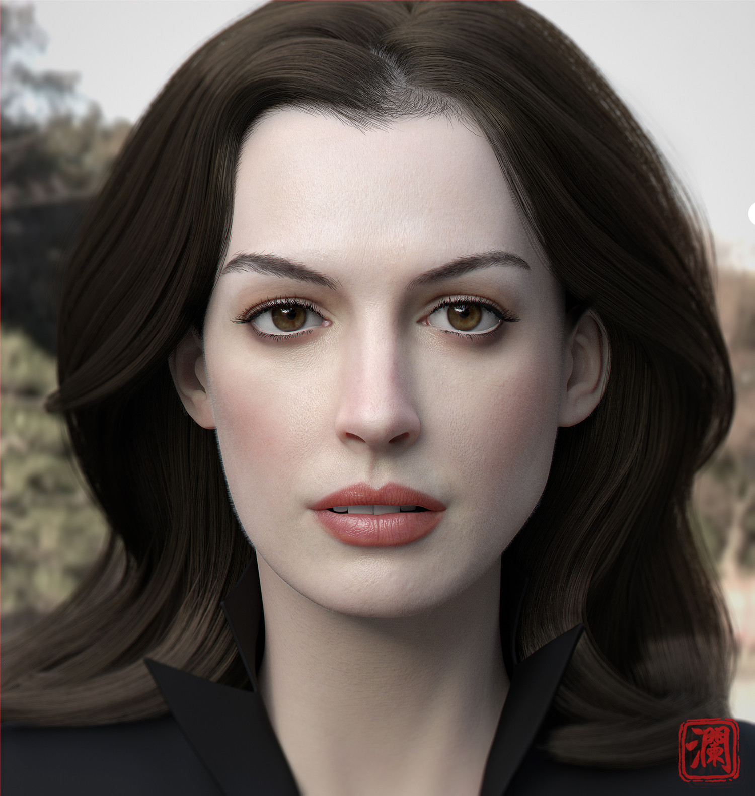 Artstation Anne Hathaway Wang Lanye